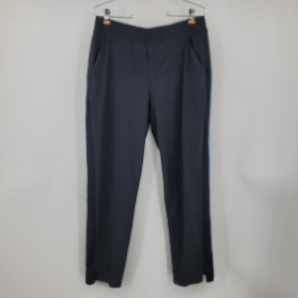 Athleta Brooklyn Mid Rise Ankle Pant Black Tapered Trousers 198671 Size 10